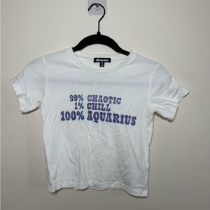 Vintage Horoscopez Aquarius Crop Top